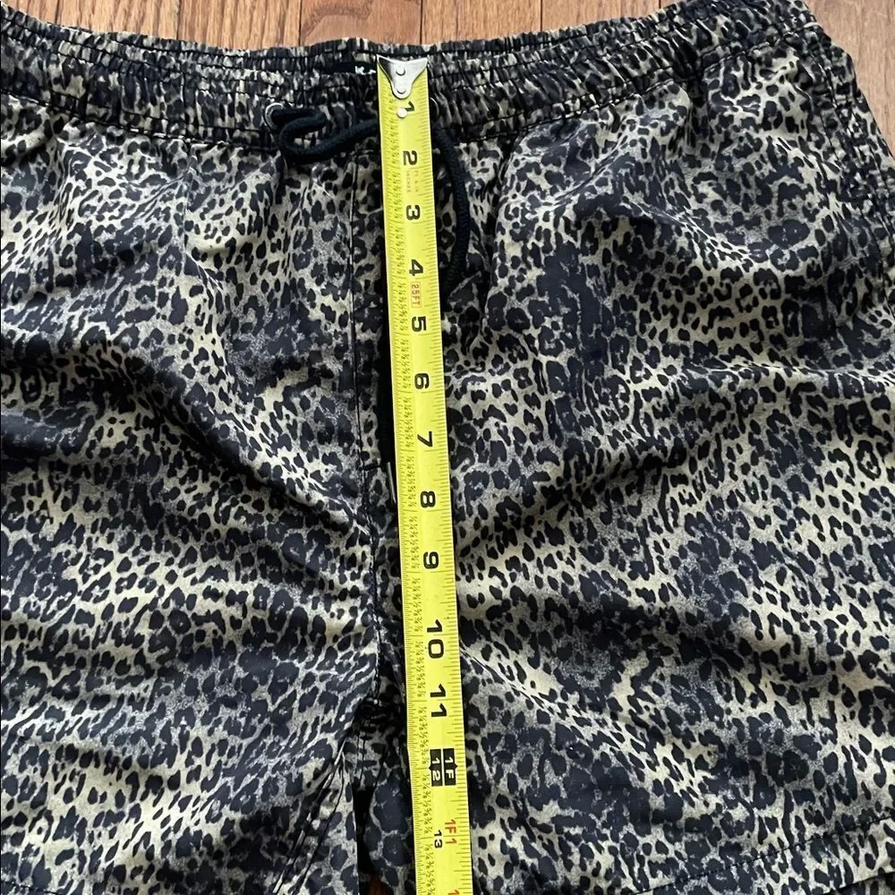Ksubi Cheetah Print Swim Trunks Shorts Men’s Sz Large